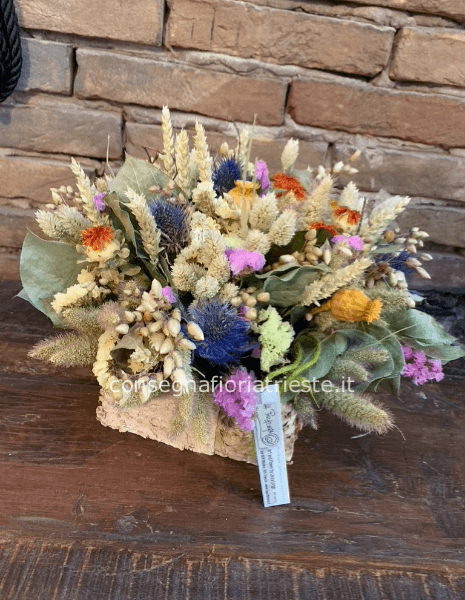 composizione fiori secchi naturali